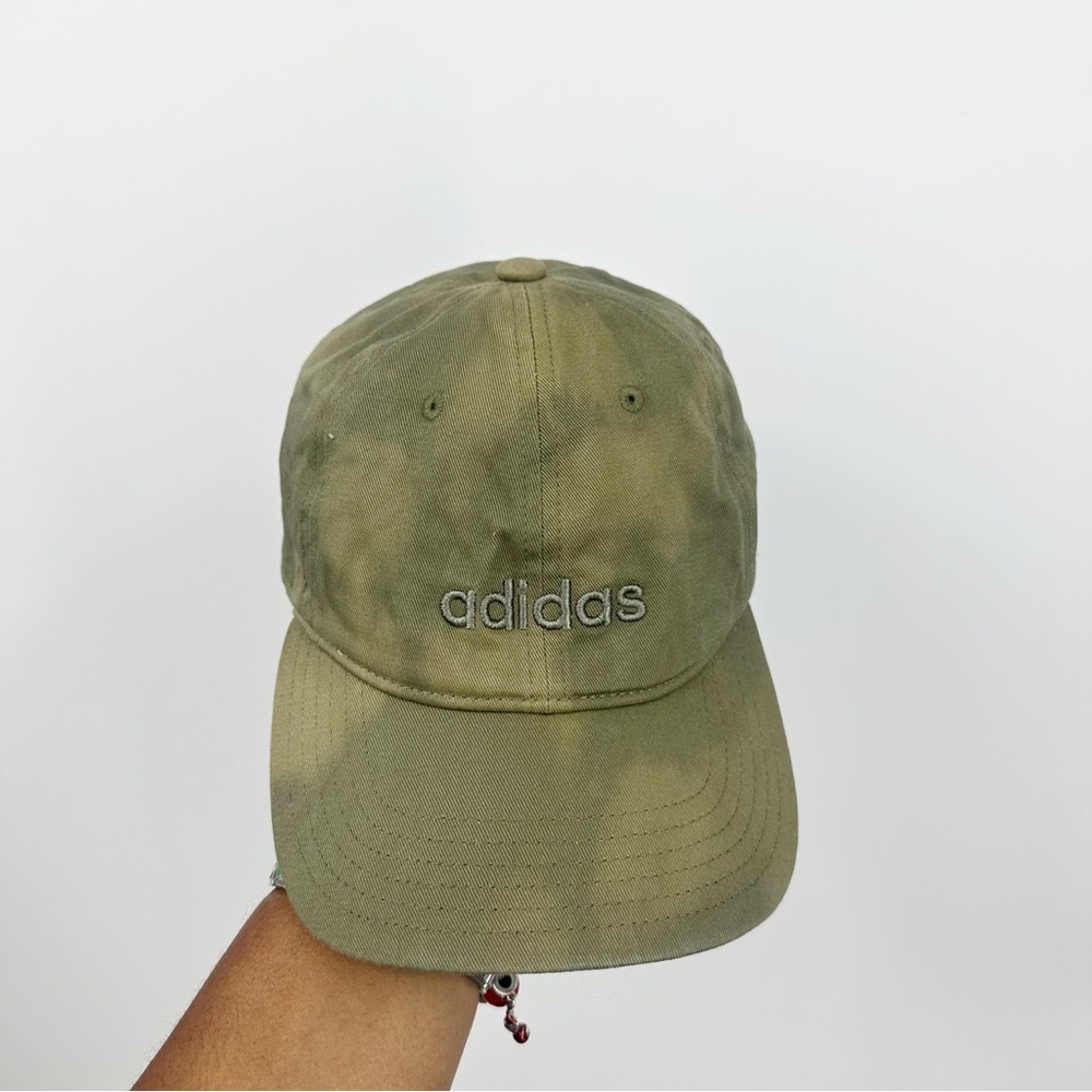 Adidas Custom Bleach Splatter Green Dad Hat OS Fall